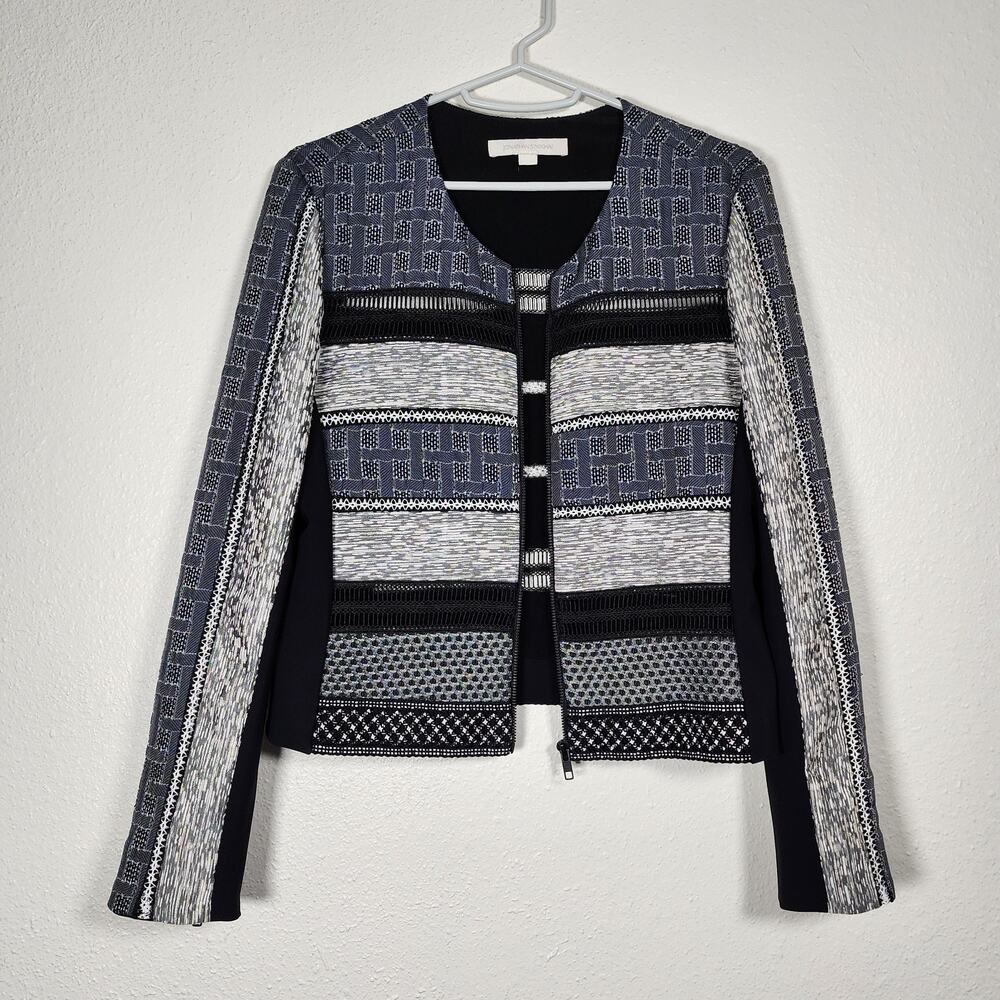 Jonathan Simkhai Front Zip Jacket Pattern Texture… - image 4